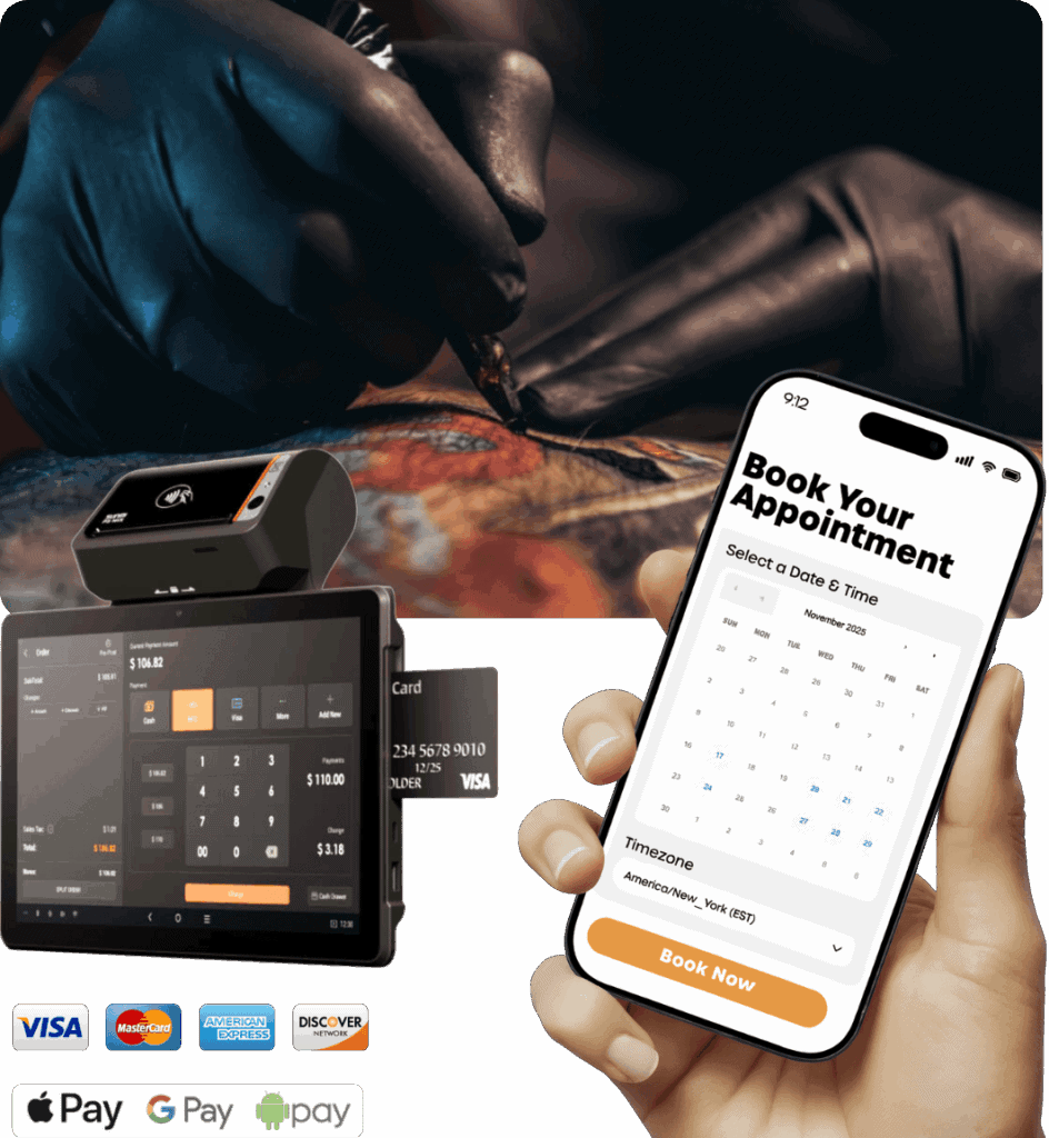 tattoo studio appointment scheduling