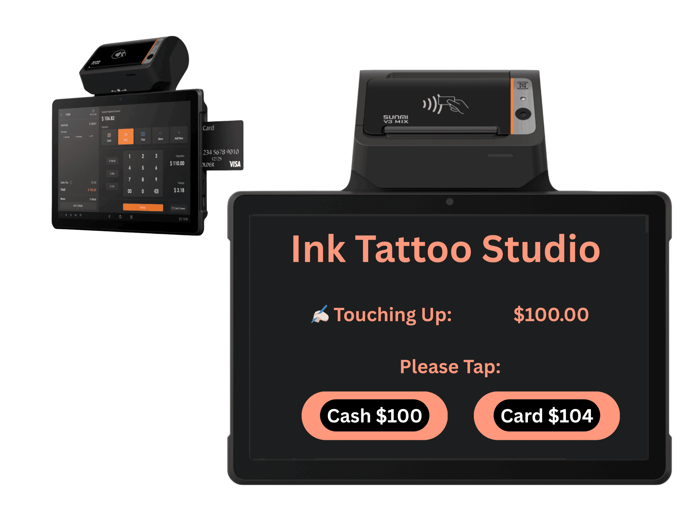 Tattoo shop payment processing system