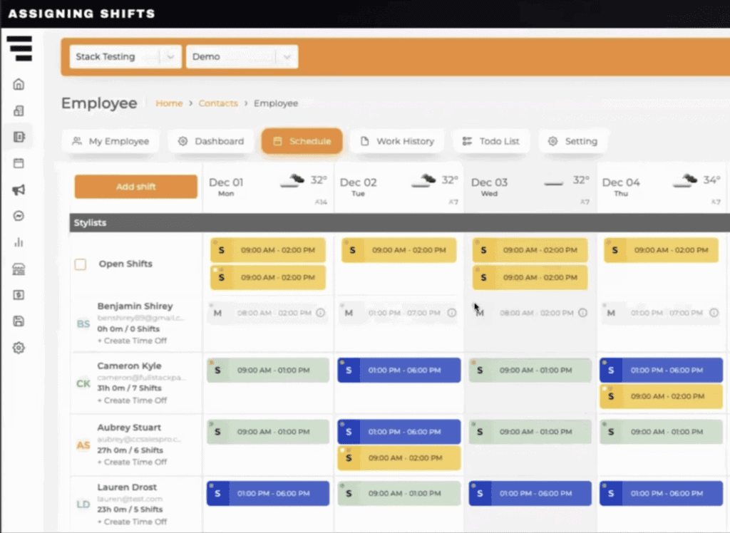 artist for tattoo parlors scheduling software